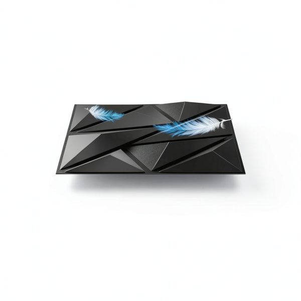 ZELMINE 3D Diamond Wall Panels PVC Modern Decor-2