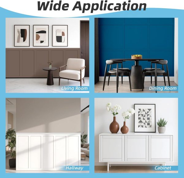 Art3d 94.5 x 54 Inch Log Color MDF Wall Panel-8