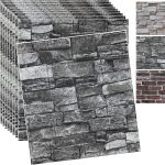 YLL 3D Wall Panels Self Adhesive Faux Brick Foam-0
