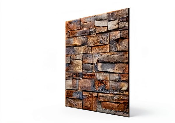 3D Wall Panel Greymond XPE Square Tiles Red Brick-1