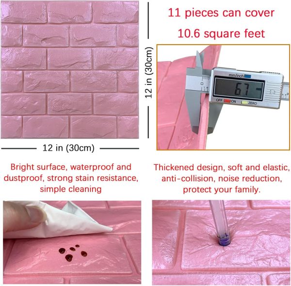Yutianli 3D Foam Brick Wall Panels Peel and Stick Design-4
