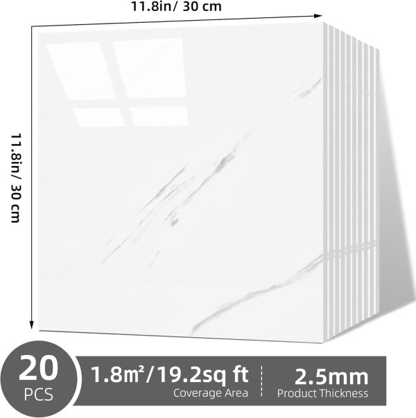 WAPANE Marble Peel and Stick Wall Tiles Modern PVC Panels-8