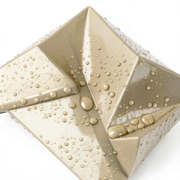 3D Wall Panel STICKGOO Brushed Gold Square PVC-6
