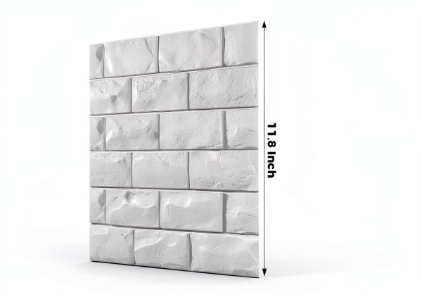 Circloophs White 3D Foam Wall Panel Waterproof Square Tile-1