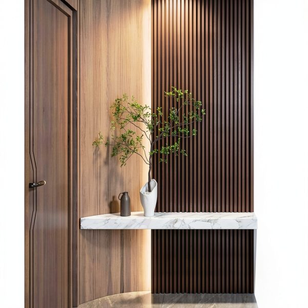 Art3d Wood Wall Panel Beaded Smoked Oak-2