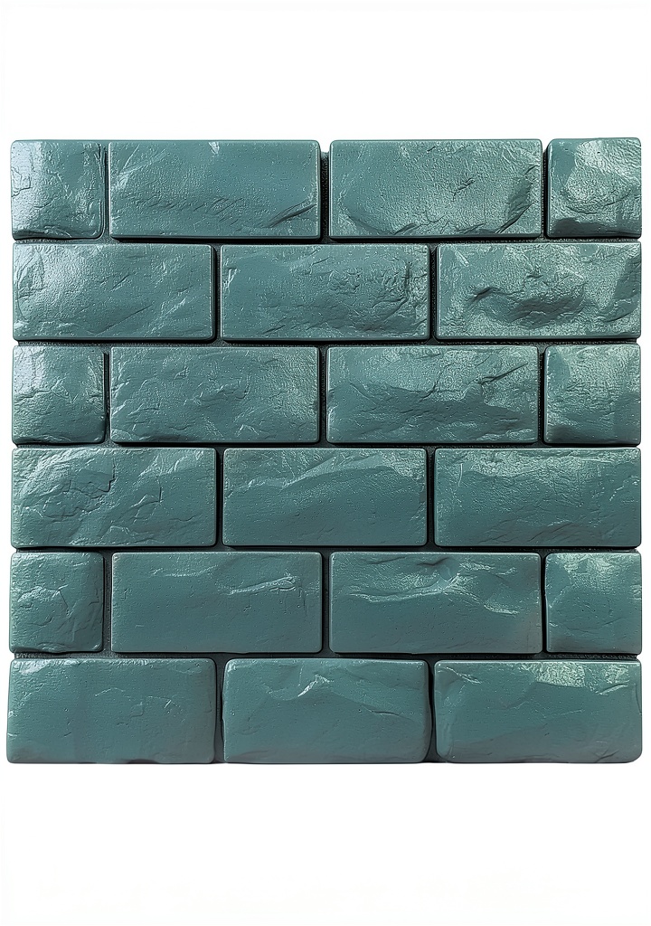 Yutianli 3D foam brick wall panels installed on a living room wall