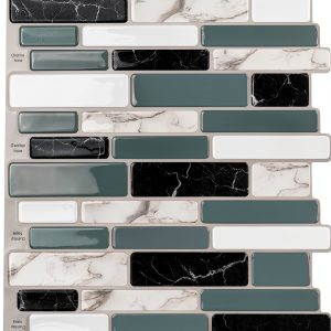 Gray Marble Peel and Stick Wall Tiles Art3d-0