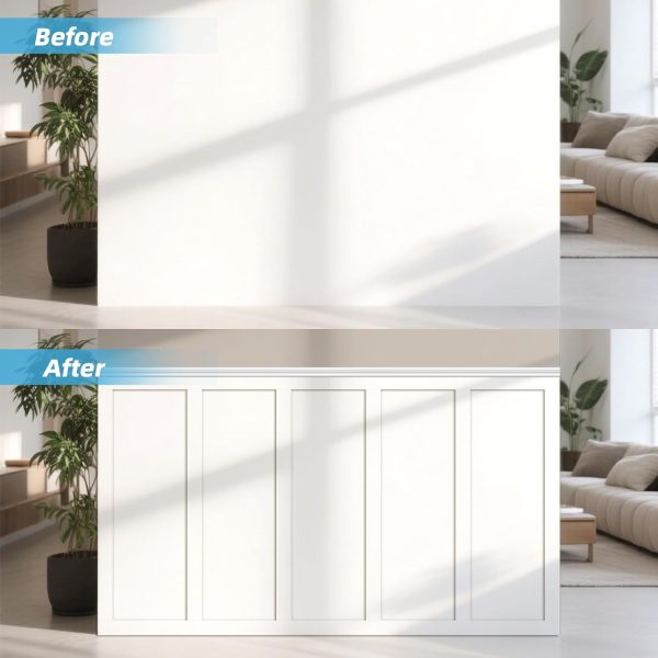 Art3d 94.5 x 54 Inch Log Color MDF Wall Panel-7