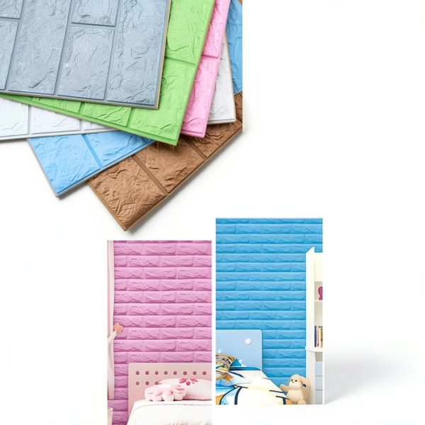 Sodeno 3D Foam Wallpaper Brick Pattern White 10PCS-4
