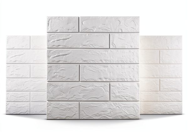 Sodeno 3D Foam Wallpaper Brick Pattern White 10PCS-3