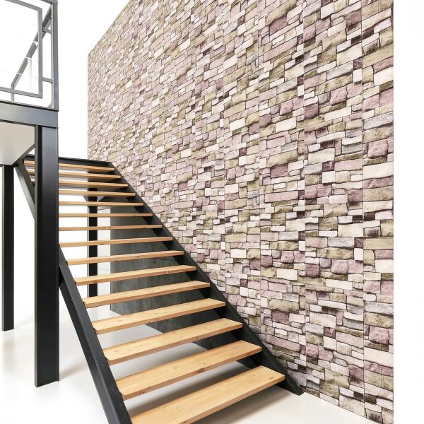 YU LI 3DH 3D Faux Brick Wall Panels PE Foam Self-Adhesive-3