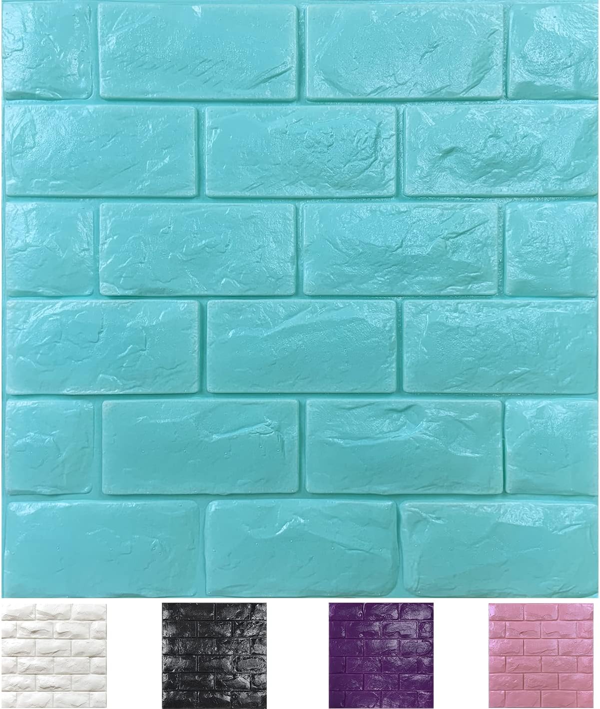 Yutianli 3D foam brick wall panels installed on a living room wall