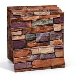 YU LI 3DH 3D Faux Brick Wall Panels PE Foam Self-Adhesive-0