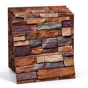 YU LI 3DH 3D Faux Brick Wall Panels PE Foam Self-Adhesive-0