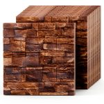 3D Wall Panel Greymond XPE Square Tiles Red Brick-0