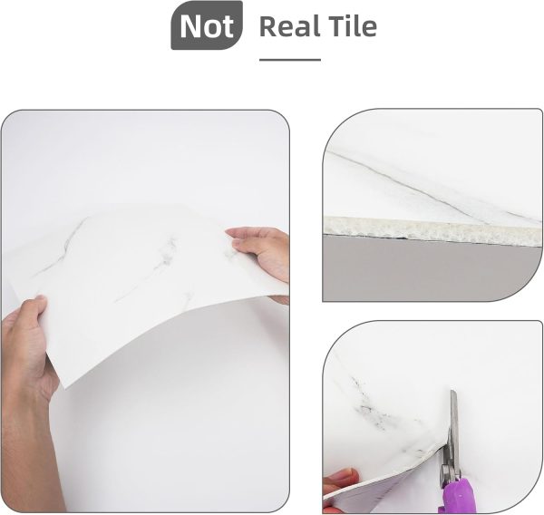 WAPANE Marble Peel and Stick Wall Tiles Modern PVC Panels-6