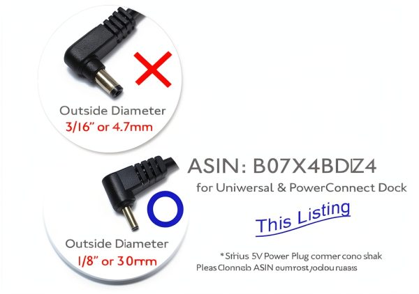 Sirius XM 5V Power Adapter for Universal Docks-2