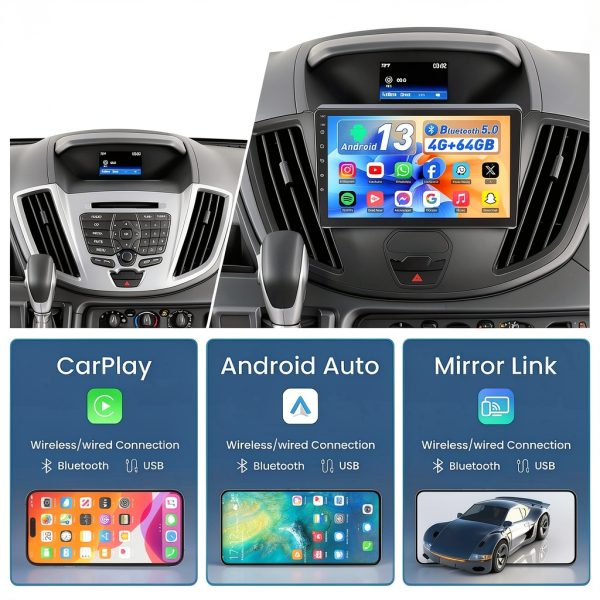 Ford Transit Android Carplay Radio-1