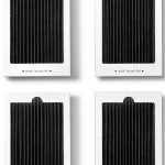 4 Pack Refrigerator Air Filter Replacement Carbon Activated Air Filter Compatible with Frigidaire and Electrolux, Replaces SCPUREAIR2PK, EAFCBF Replace 242061001, 242047804-0