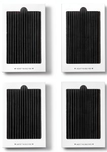 4 Pack Refrigerator Air Filter Replacement Carbon Activated Air Filter Compatible with Frigidaire and Electrolux, Replaces SCPUREAIR2PK, EAFCBF Replace 242061001, 242047804-0