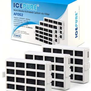 ICEPURE W10311524 Refrigerator Air Filter Carbon Fiber 3 Pack Water-0