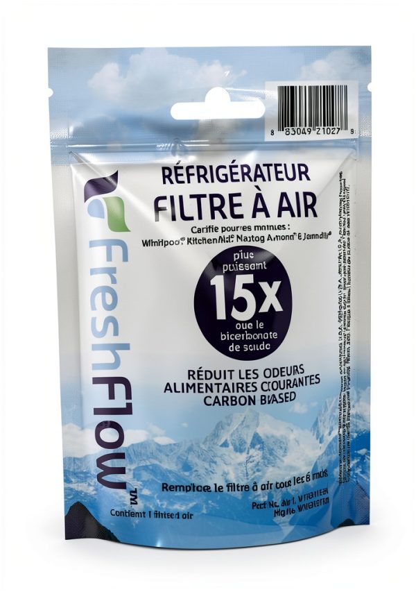 Whirlpool W10311524 Genuine OEM FreshFlow™ Air Filter For Refrigerators – 1876318, 2319308, AH2580853, AIR 1, AIR1, EA2580853, PS2580853, W10315189, W10335147-2